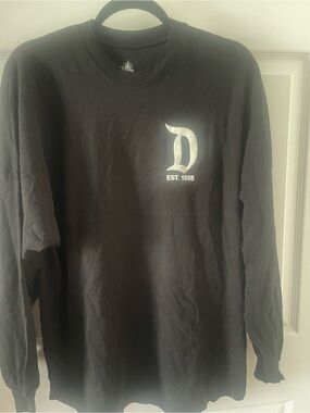 Disneyland Spirit Jersey Black Tee with White Castle Logo